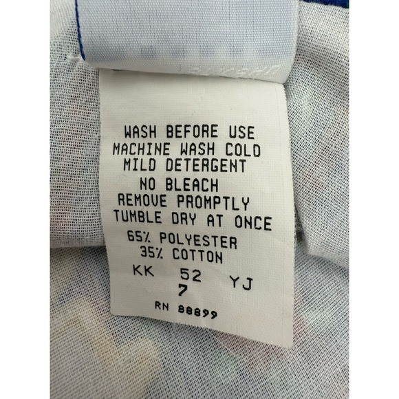 Kelly's Kids plaid jumper dress Embroidered Dress blue red yellow Size 7 #61 - Picture 7 of 7